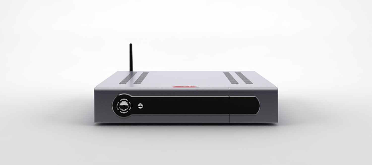 Frontalansicht der Set-Top-Box von Inter-Box.tv